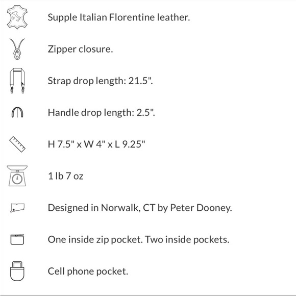 ✨HP🎉Dooney & Bourke Florentine Cameron Crossbody Satchel, Chestnut - Picture 15 of 16